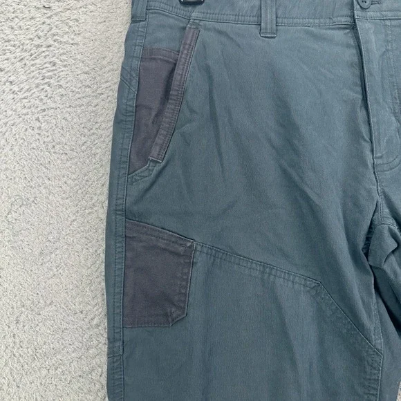 Eddie Bauer First Ascent Pants Hiking Mens 36X30 Gray Pocket Stretch Nylon Blend